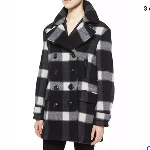 Burberry Double Breasted Checked Coat US2